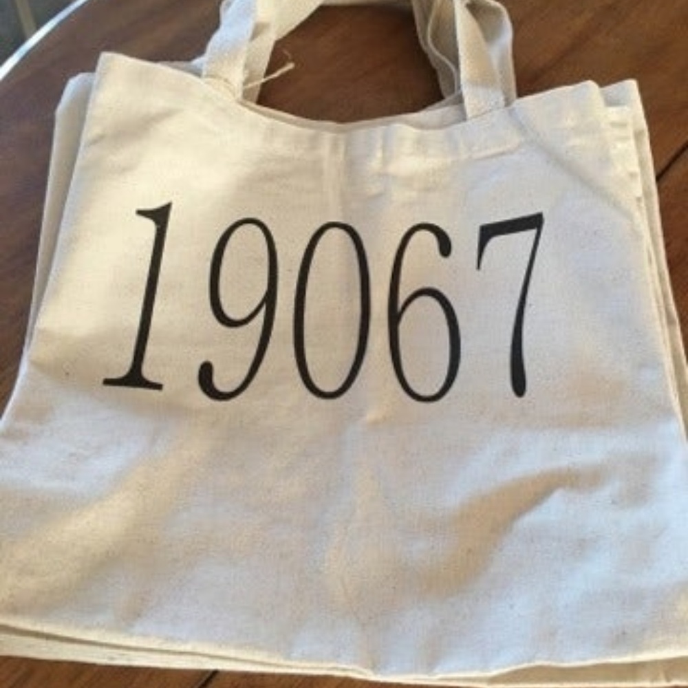 Canvas Tote Bag 19067 Yardley PA Cream
